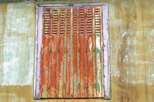 old rusty window