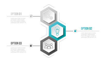 Business infograph with icons - concept of template. Vector