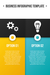 Design of a company timeline with business icons - infographic template. Vector