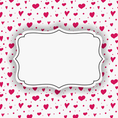 Cute hand drawn hearts - love concept. Mother's Day, Women's Day and Valentine's Day. Vector
