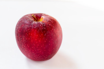 Fresh red apple isolated on white