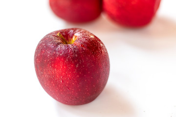 Fresh red apple isolated on white