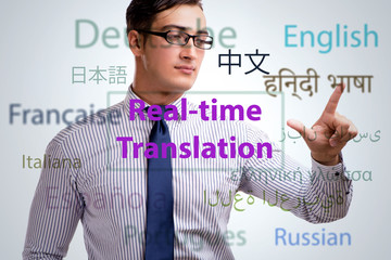 Concept of real time translation from foreign language