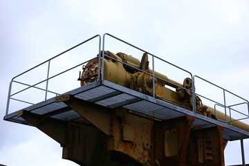 Old fort with coastal artillery cannons