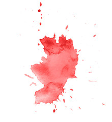 Colorful abstract watercolor texture with splashes and spatters. Modern creative watercolor background for trendy design.