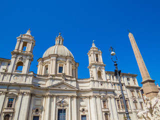 Fototapeta na wymiar Sant'Agnese in Agone Church in Rome, Italy