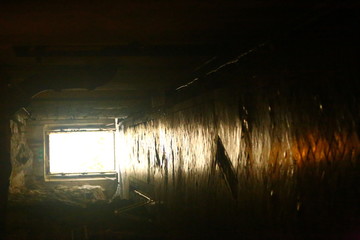 Obraz premium Old coastal artillery fort with large cannons