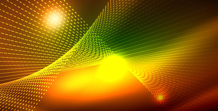 Shiny neon space background