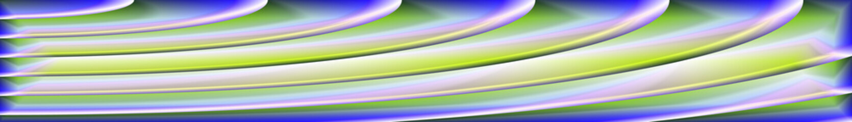 Digital Art, panoramic abstract three-dimensional objects with soft lighting, Germany