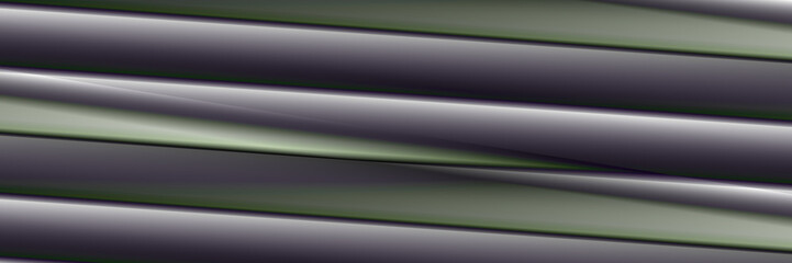 Fototapeta premium Digital Art, panoramic abstract three-dimensional objects with soft lighting, Germany