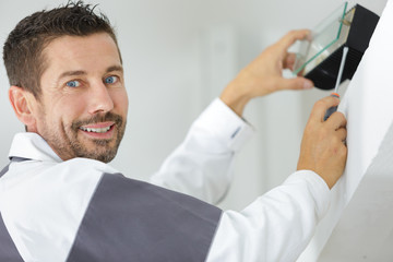 Obraz premium professional worker working on ligh