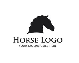 Naklejka premium Creative Horse Head Logo Icon Symbol Vector Design Illustration