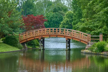 Zelfklevend Fotobehang bridge and walkway path © jfinn