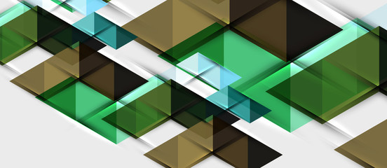 Triangle geometrical modern business presentation design template, abstract pattern for any background