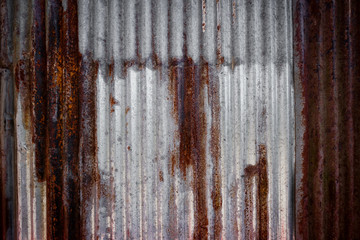 Old  zinc rust textured for background,Retro for background