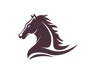 Creative Horse Head Logo Icon Symbol Vector Design Illustration