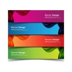 Naklejka premium Vector Abstract design banner web template