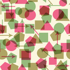 Seamless Geometrical Allover Background Pattern