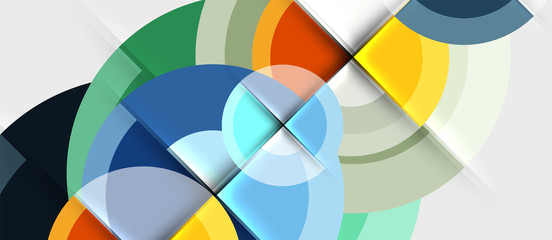 Obraz premium Geometric design abstract background - circles