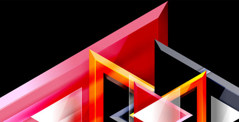 Triangle abstract background