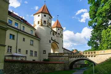 Fototapeta na wymiar Nabburger gate in the city Amberg in Bavaria Germany