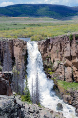 North Clear Creek Falls is a magnificent 100 foot waterfall near Creede, Colorado, USA