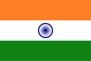 indian national country flag original size vector