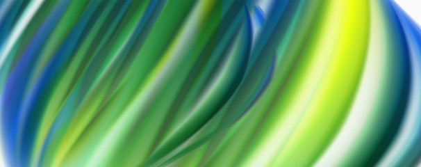 Glossy colorful liquid waves abstract background,, modern techno lines