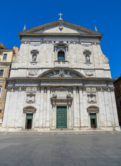 Fototapeta na wymiar Parish of Santa Maria in Vallicella. (Italian: Parrocchia Santa Maria in Vallicella) in Rome, Italy