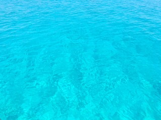 Fototapeta na wymiar A close up photo of the Mediterranean Sea in Pefkos, Rhodes