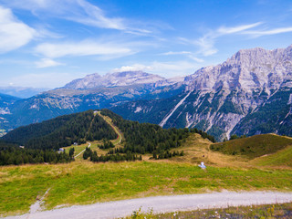 Fototapeta na wymiar Cima Tosa (Peak Tosa), Doss del Sabion, Brenta Dolomites, Trentino-Alto Adige, north Italy