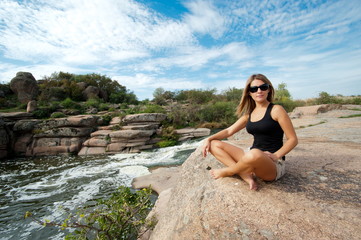 Beautiful girl outdoors