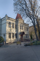 Old building in classical style on the territory of the Kiev Polytechnic Institute. Kiev, Ukraine