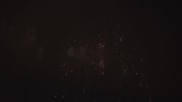 Firework display evening p3 4k