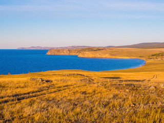 Sunset on the Olkhon Island, Lake Baikal, Siberia, Russia