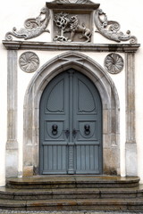 Eingangsportal zum Rathaus von Pirna