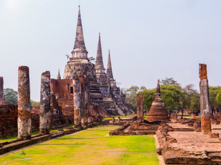 Obraz premium Wat Phra Sri Sanphet, Historic City of Ayutthaya, Thailand