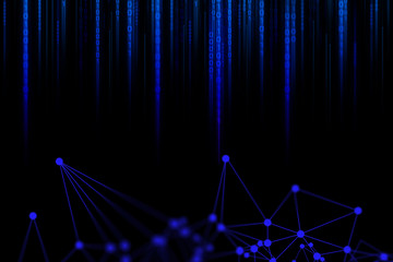 abstract futuristic cloud storage, deep learning data ai technology, robotic, molecule of chemical,...
