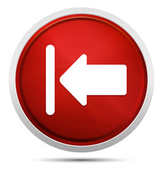 Back icon Promo Red Round Button