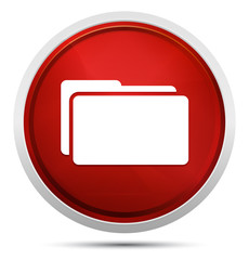 Folder icon Promo Red Round Button