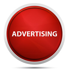 Advertising Promo Red Round Button