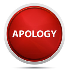 Apology Promo Red Round Button