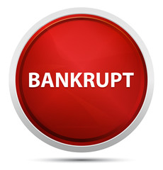 Bankrupt Promo Red Round Button