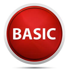 Basic Promo Red Round Button