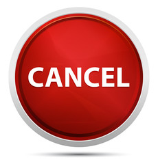 Cancel Promo Red Round Button