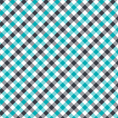 Green and Black Gingham pattern. Texture for - plaid, tablecloths, clothes, shirts, dresses, paper, bedding, blankets, quilts and other textile products. Vector illustration EPS 10