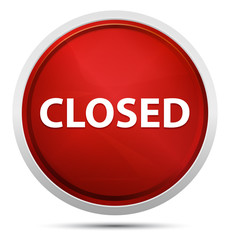 Closed Promo Red Round Button