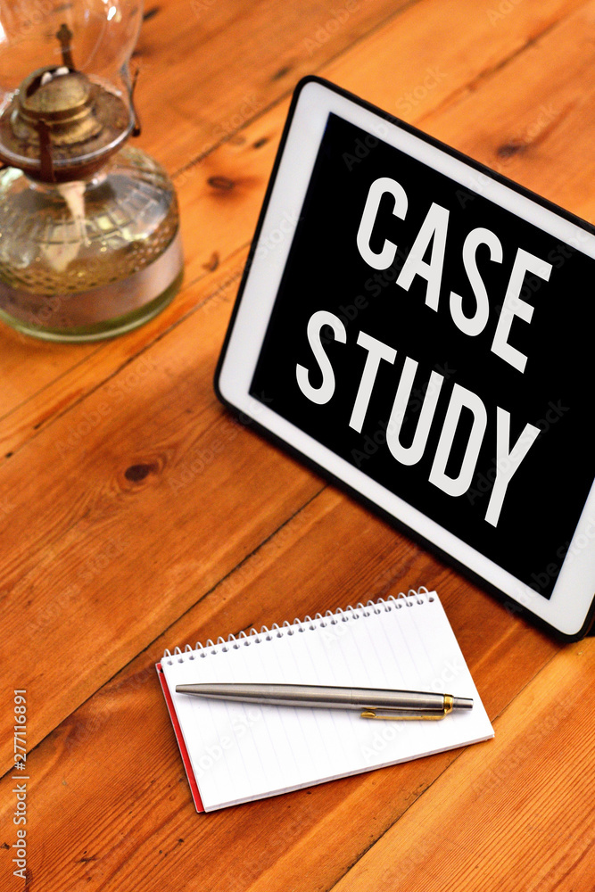 Poster handwriting text writing case study. conceptual photo analysis and a specific research design for ex