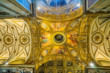 Fototapeta na wymiar Ceiling Basilica Santa Maria Maggiore Rome Italy