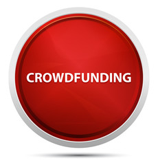 Crowdfunding Promo Red Round Button